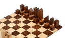Sheesham chess pieces with a 71mm king and weighted felted bases