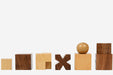 Sterling Chess 1924 Bauhaus Geometrical chess pieces in sheesham and boxwood, 49mm king