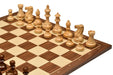 Sheesham and natural boxwood American Staunton chess pieces, 106mm king