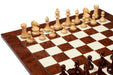 Knight carving detail on the GM Blitz Edition Staunton chess set in bud rosewood and boxwood