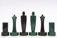 Full 34 piece Berliner Minimalist set in green and black painted boxwood