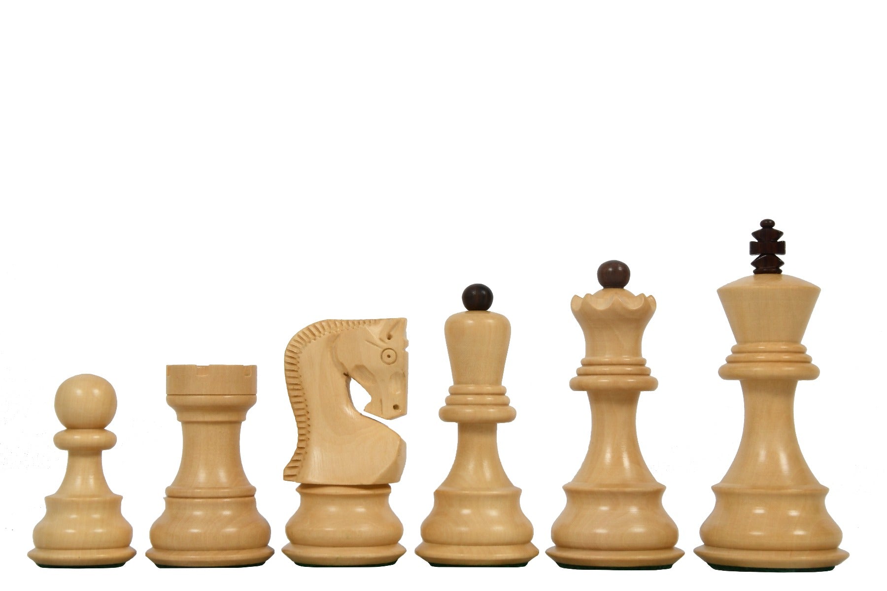 Reproduction 1959 Zagreb Staunton chessmen in Indian rosewood and boxwood