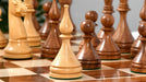 Full 1961 Soviet Baku chess set with its 53cm sheesham and boxwood board, Sterling Chess Australia