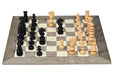 Knight carving detail on the Antique Regency chess pieces in genuine ebony and boxwood