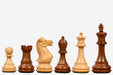 Sterling Chess Desert Gold Staunton chess pieces in sheesham and natural boxwood, 100mm king