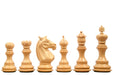 Bud rosewood chess pieces with a 80mm king and weighted felted bases
