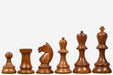 1937 Stockholm Olympiad chess pieces, sheesham and boxwood, hand carved in India