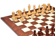 CB Mustang Series chess pieces, bud rosewood and boxwood, hand carved in India