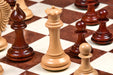 Full 34 piece CB Mustang Series chess pieces in bud rosewood and boxwood, Sterling Chess Australia