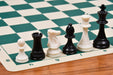 Sterling Chess Club Series plastic chess pieces in black and ivory white plastic, 97mm king