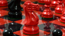 Smokey Staunton wooden chess pieces, 97mm king, Painted boxwood finish