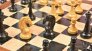 Knight carving detail on the 1963 1966 Piatigorsky Cup chess set in genuine ebony and boxwood
