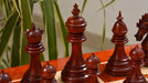 Ferocious Elite Series chess set at 111mm, Bud rosewood pieces with the included board
