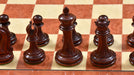 Knight carving detail on the Imperial Collector Sinquefield Cup 2014 chess set in bud rosewood and boxwood