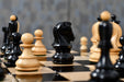 Plain ebonised boxwood Bobby Fischer Dubrovnik chess pieces available in Australia