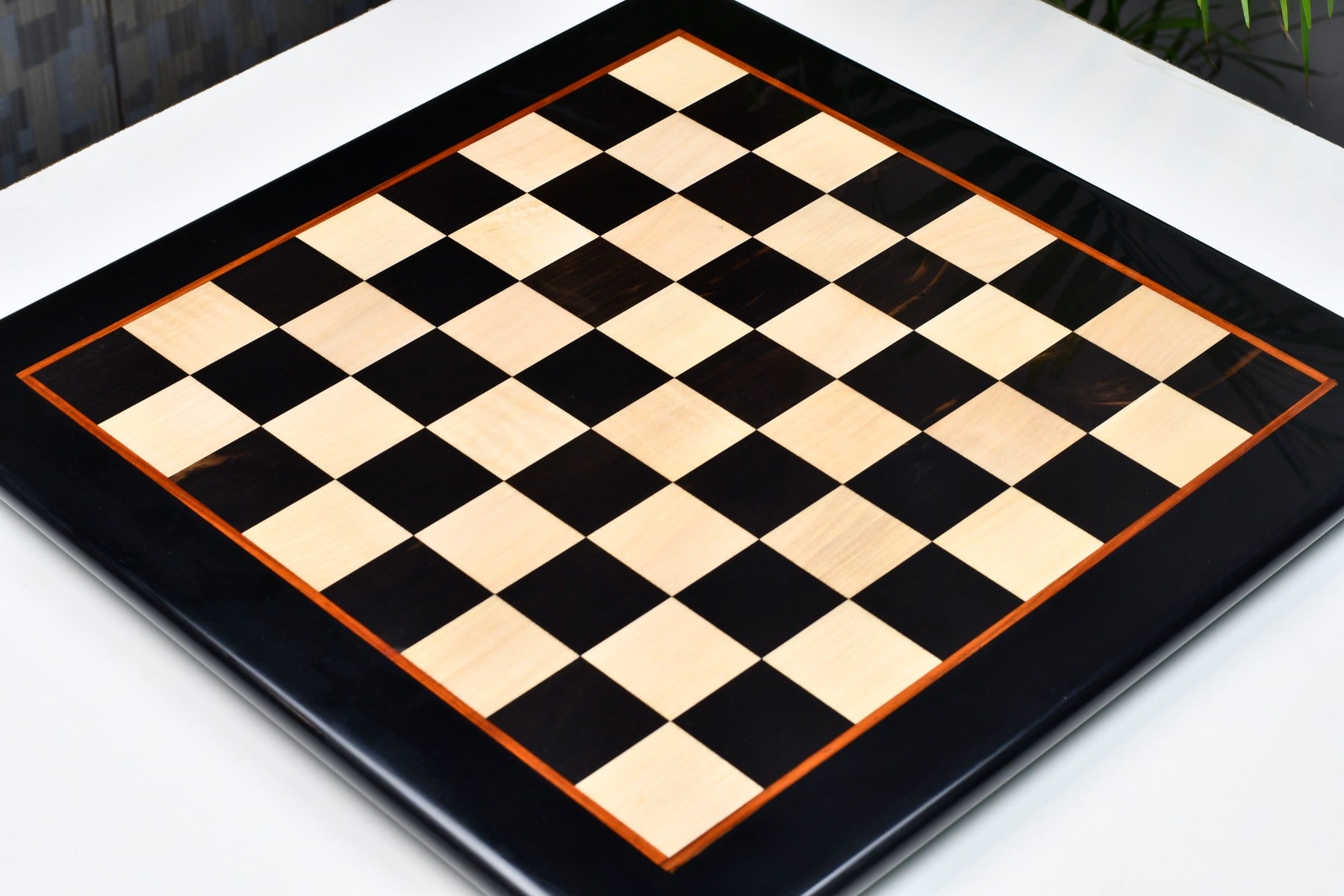 Indian genuine ebony and maple 18 inch chess board