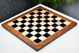 Notation chess board in ebony and maple, close detail of the coordinates