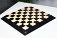 Luxury ebony and boxwood chess board at an angle