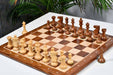 Old Vintage English wooden chess pieces, 98mm king, Sheesham finish