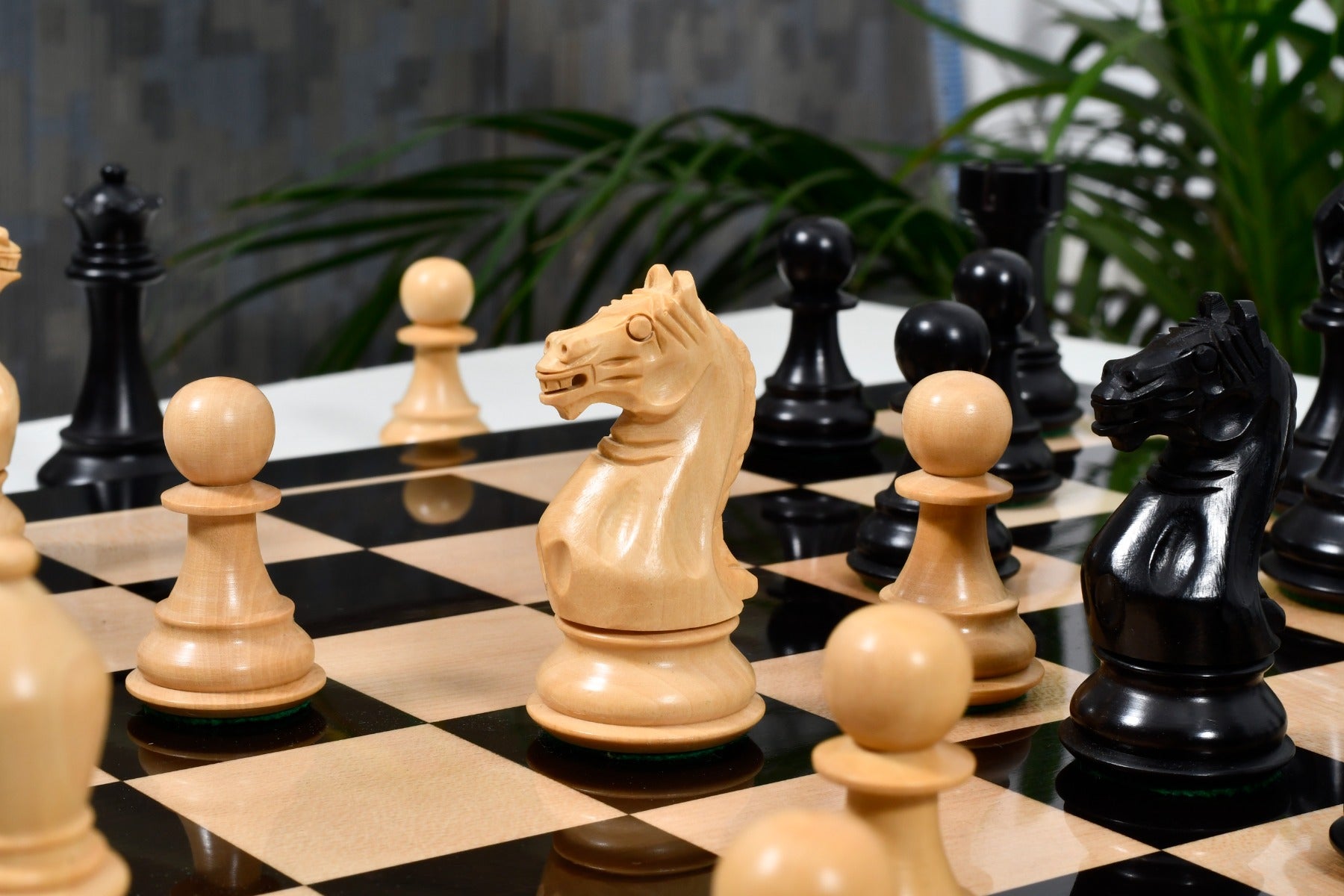 Fierce Knight Staunton 4 inch king chess set, Australia