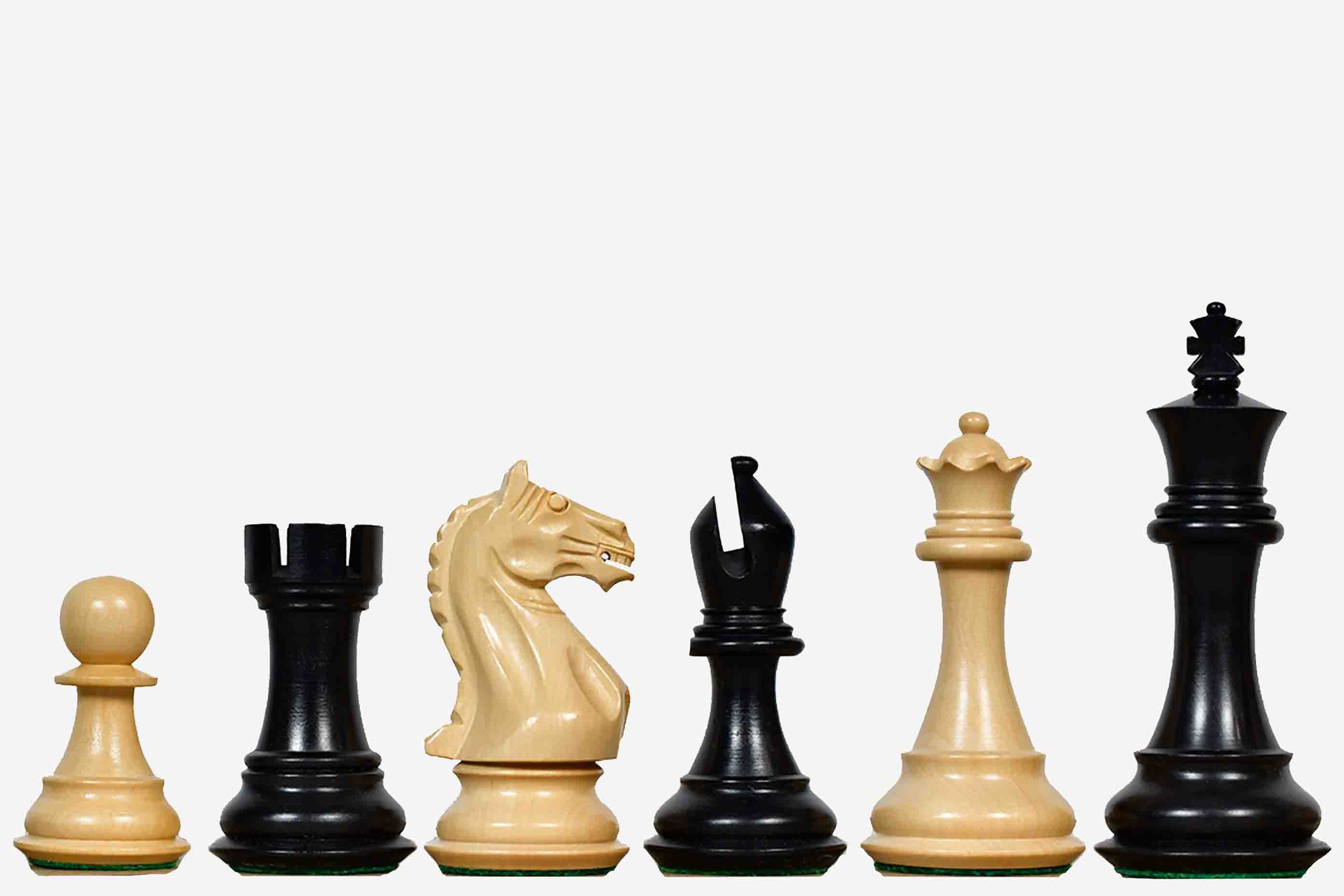 Sterling Chess Fierce Knight Staunton Ebonised 103mm chess pieces