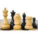 Ebony chessmen with a 97mm king