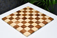 Sheesham and maple folding chess board, close detail of the grain