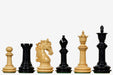 Sterling Chess French Warrior Luxury chess pieces in genuine ebony and boxwood, 113mm king