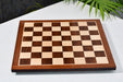Knight carving detail on the German Knight chess set in ebonised and natural boxwood