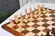 Grandmaster Staunton wooden chess pieces, 95mm king, Sheesham finish