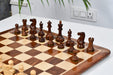 Full 34 piece Grandmaster Staunton chess set in sheesham and natural boxwood, Sterling Chess Australia