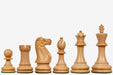 Sheesham chess pieces with a 95mm king and felted bases