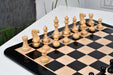 Grandmaster Staunton wooden chess pieces, 95mm king, Ebonised finish