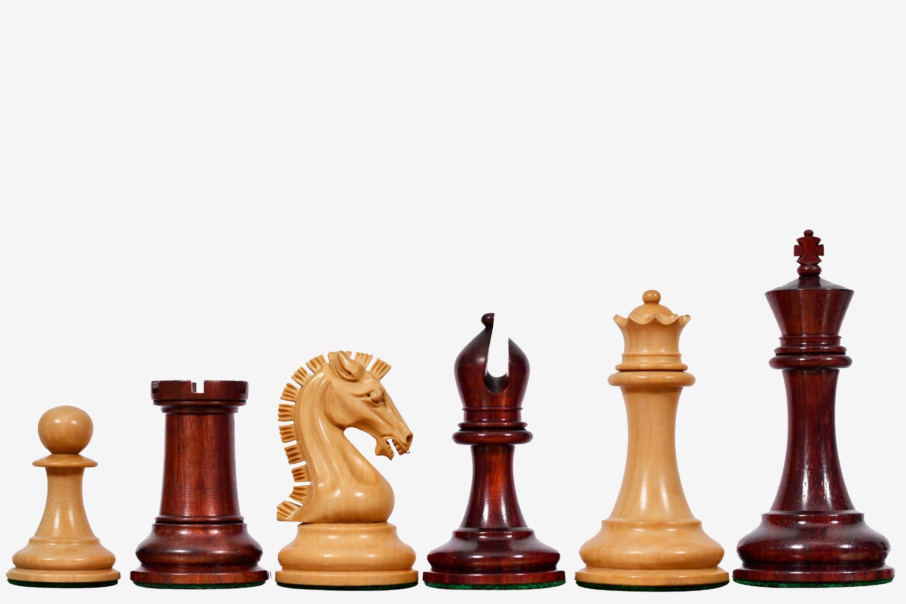 Sterling Chess Sinquefield Cup 2017 chess pieces in bud rosewood and boxwood, 95mm king