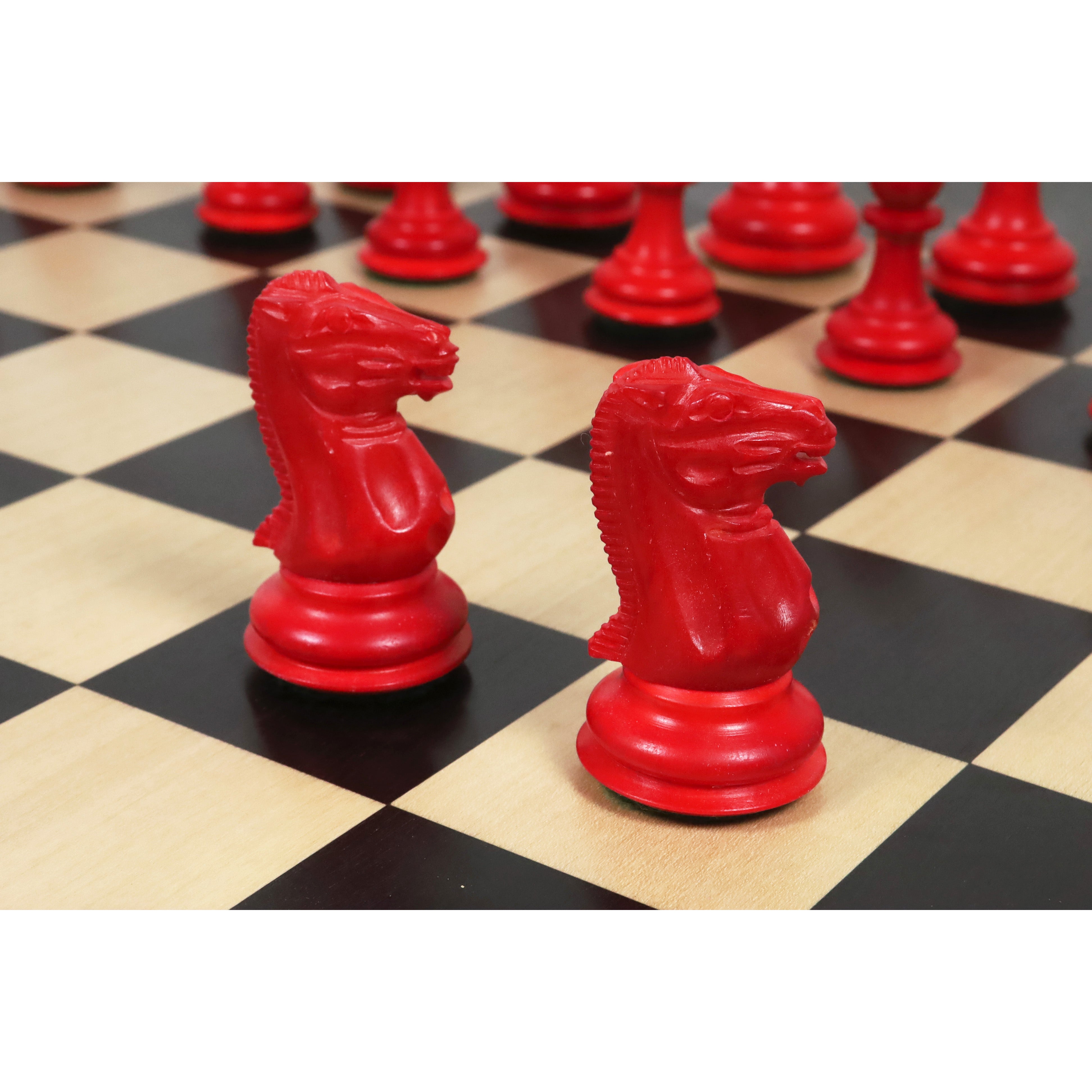 1849 Jaques Cook Camel Bone 90mm Chess Pieces