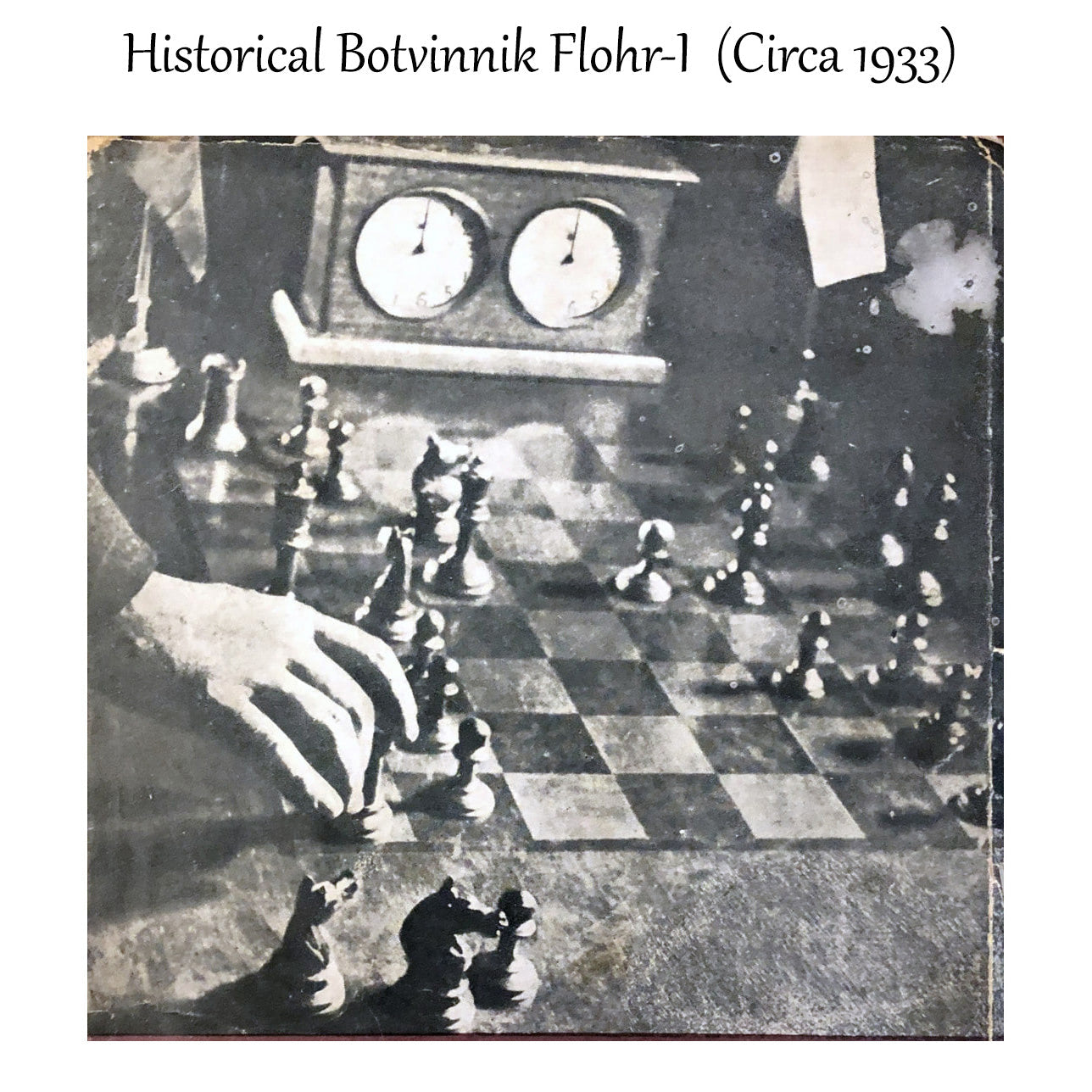 1933 Botvinnik Flohr-I Soviet 91mm Chess Pieces