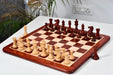Knight carving detail on the Honour of Staunton chess pieces in bud rosewood and boxwood
