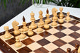 Reproduced Hungarian wooden chess pieces, 100mm king, Sheesham finish