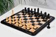 Sterling Chess Romanian Hungarian National Tournament chess set in ebonised and natural boxwood, 98mm king