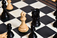 New Imperial wooden chess pieces, 95mm king, Genuine ebony finish