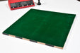 Indian folding ebony and maple chess board, 32cm