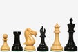 Sterling Chess Elgin Marble Knight chess pieces in ebony and boxwood, 102mm king