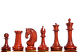 Red Rum Luxury Staunton chess pieces, bud rosewood and boxwood, hand carved in India