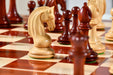 Red Rum Luxury Staunton wooden chess pieces, 112mm king, Bud rosewood finish
