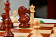 GM Blitz Edition Staunton chess pieces, bud rosewood and boxwood, hand carved in India