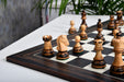 Dubrovnik V3.0 chess set, 34 lacquered boxwood pieces with a 55cm board