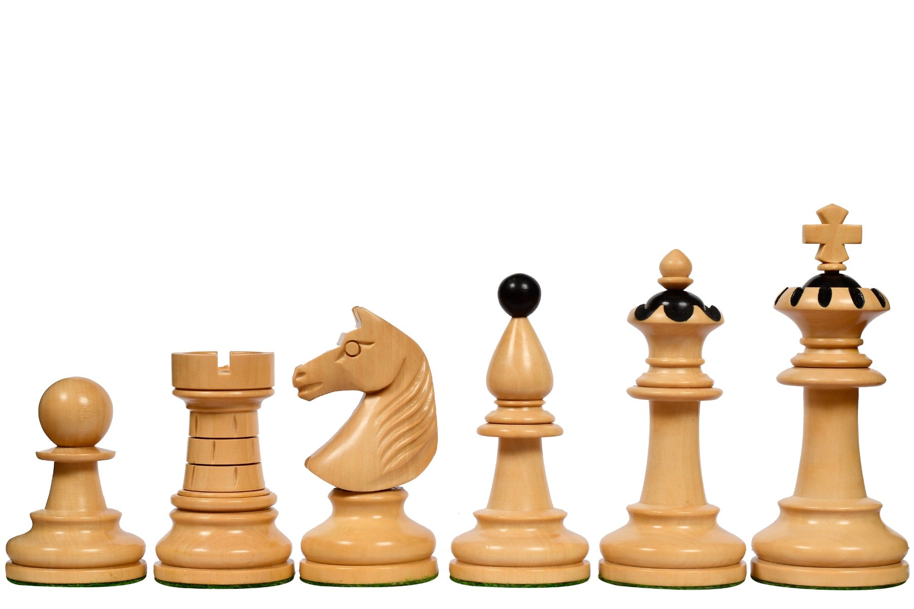 Capablanca 1935 Warsaw reproduction chess pieces hand carved in ebony and boxwood