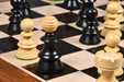 Austrian Coffee House Old Vienna wooden chess pieces, 107mm king, Ebonised finish
