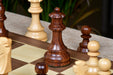 Sheesham and boxwood reproduction French Lardy chess pieces, 34 piece roster