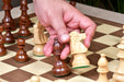 French Lardy reproduction chess pieces in sheesham wood, double weighted